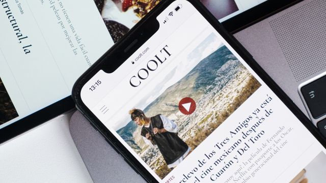 Interfaz digital del diario 'Coolt'