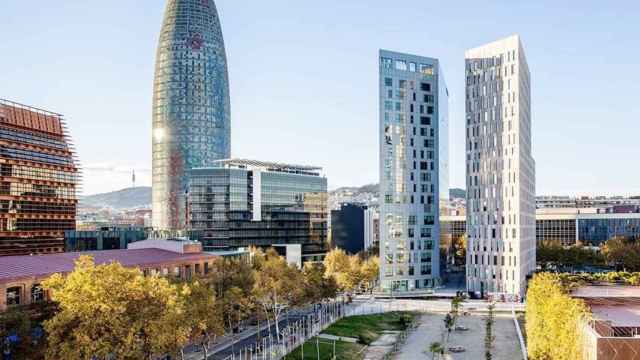 Imagen de la Torre Glòries, donde se encuentra la sede de Telus en Barcelona