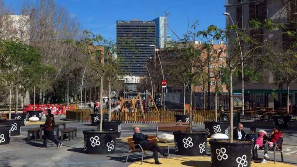 Un tram de la superilla del Poblenou / AJ BCN