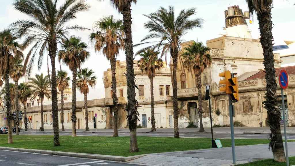 Una zona del passeig de Joan de Borbó a Barcelona