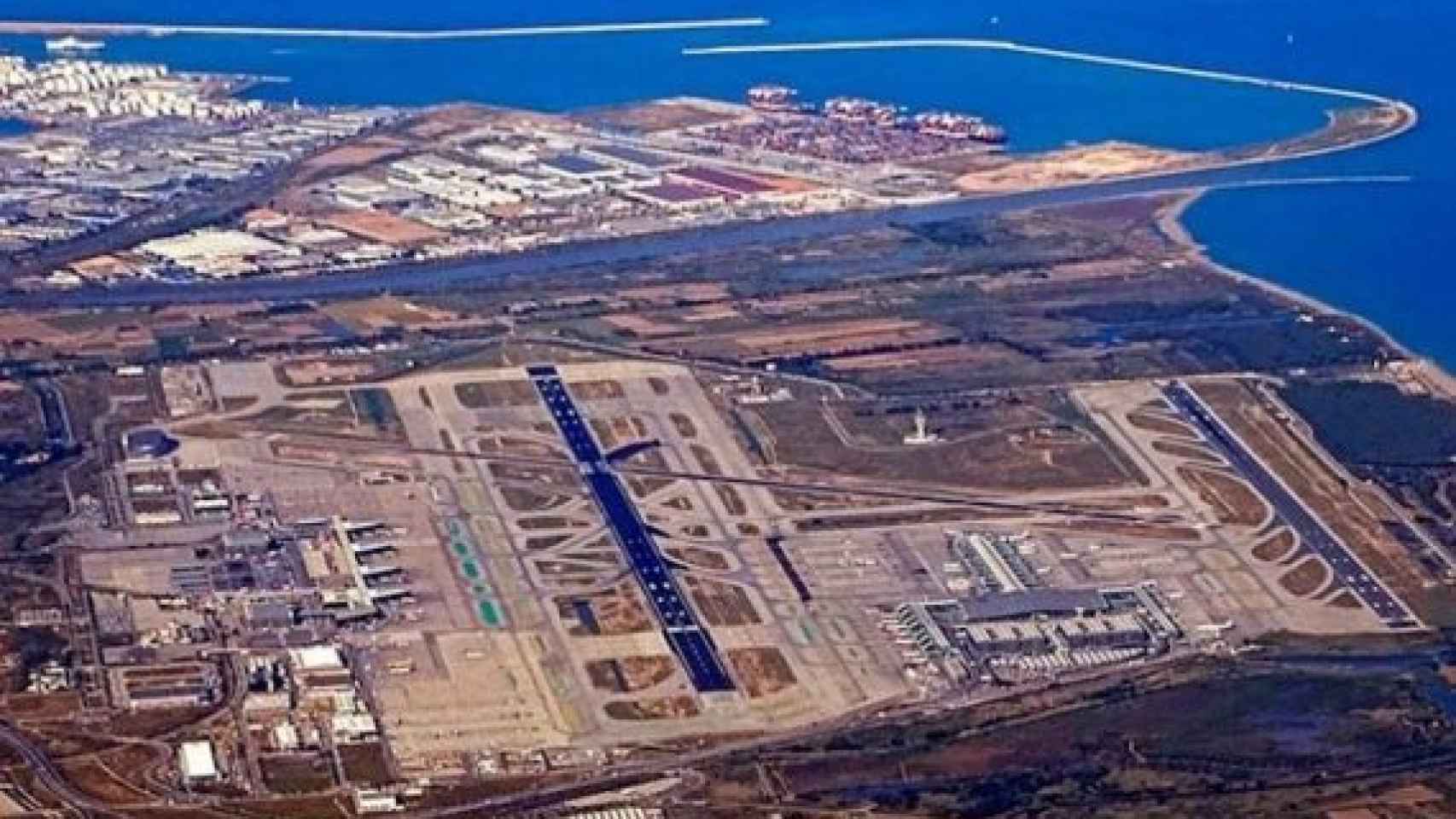 Vista aérea del Aeropuerto de Barcelona