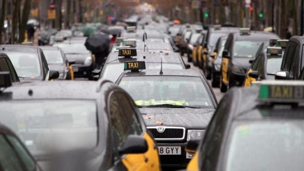Huelga de taxis en Barcelona / EFE