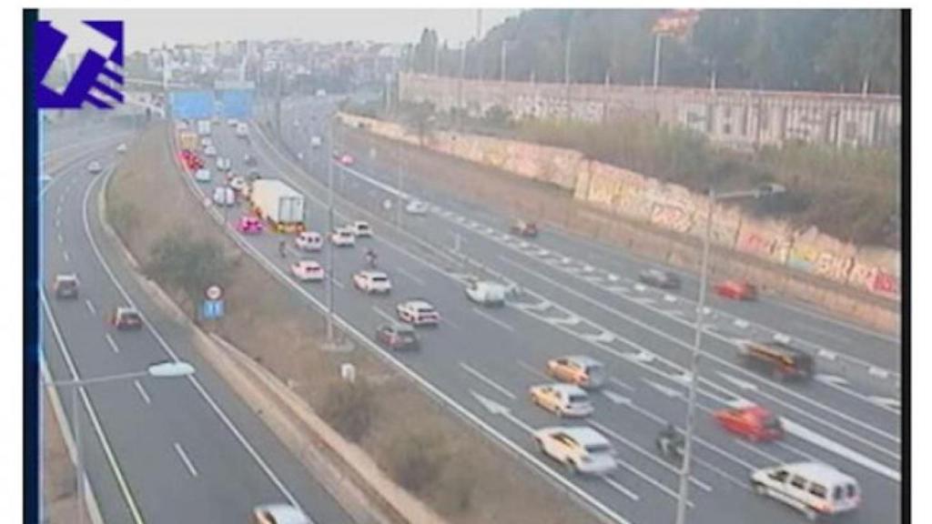 Congestión registrada a primera hora de la mañana en el Nus de la Trinitat / SCT