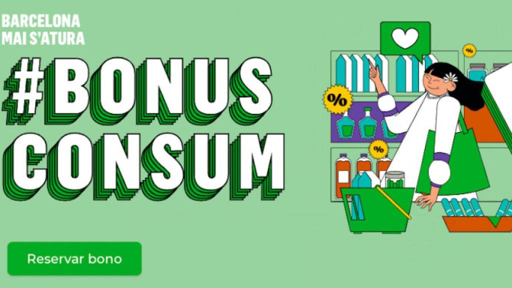 Cartel de los Bonus Consum que ha lanzado el Ayuntamiento de Barcelona en 2021 / BCNMARKET