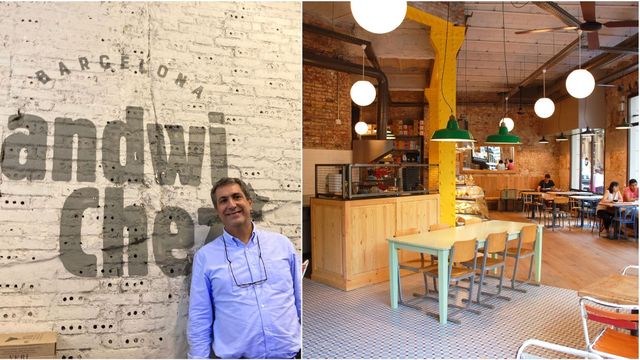 Xavier Sánchez, dueño de Sandwichez, en uno de sus establecimientos / METRÓPOLI BCN