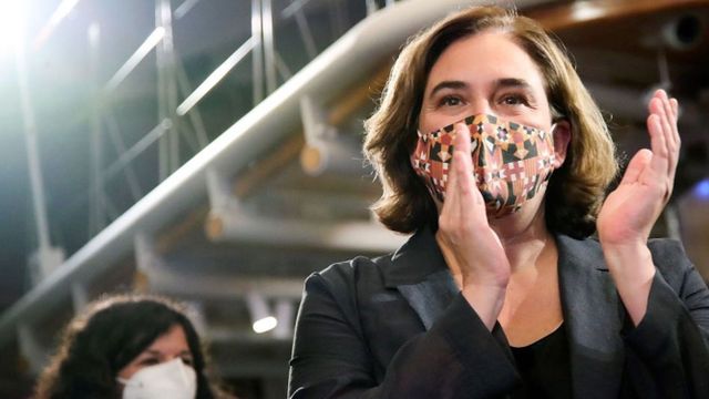Ada Colau, en el cumbre del cambio climático en Glasgow / EFE