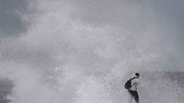 Imagen de archivo de un fuerte temporal de viento