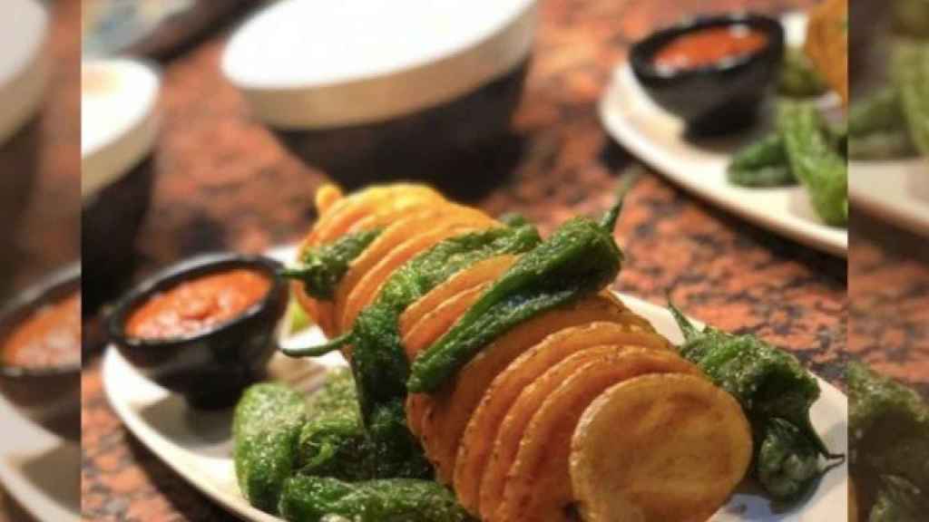 Chip de espiral de patata con alioli espumoso de Ten's Barcelona / TEN'S