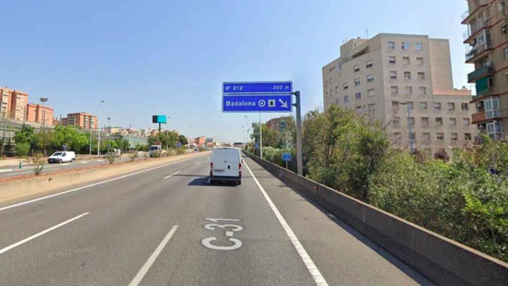 L'autovia C-31 al seu pas per Badalona / GOOGLE STREET VIEW