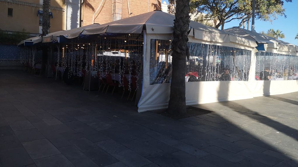La terrassa del restaurant Salamanca a la Barceloneta