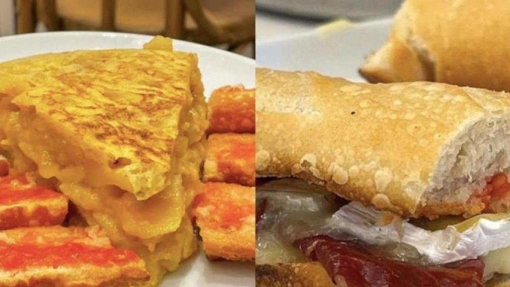 Truita i entrepans de Mantequerías Pirenaicas, que es serveixen a Apriori / APRIORI