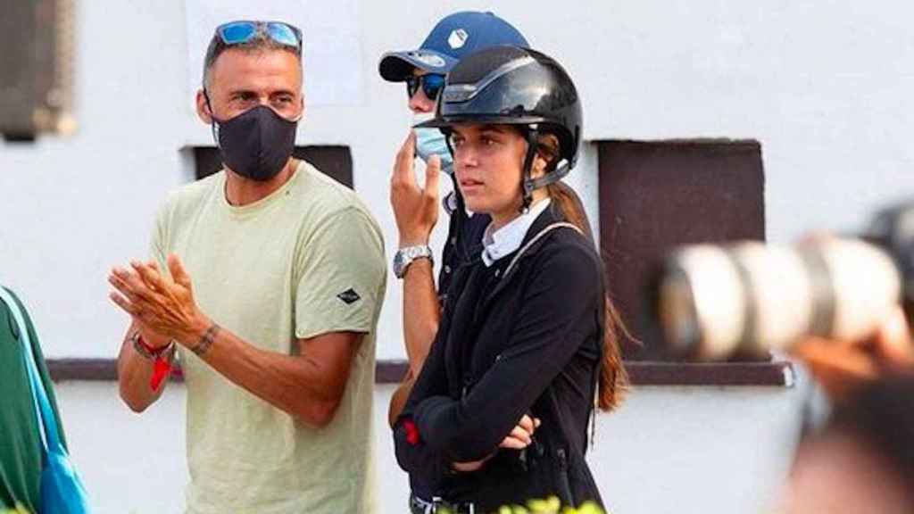 Sira Martínez i Luis Enrique en una imatge de les xarxes socials d'ella / INSTAGRAM