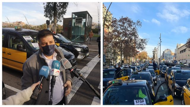 Ali Larill explica este miércoles a los periodistas la agresión que sufrió el 7 de octubre en el Raval / METRÓPOLI
