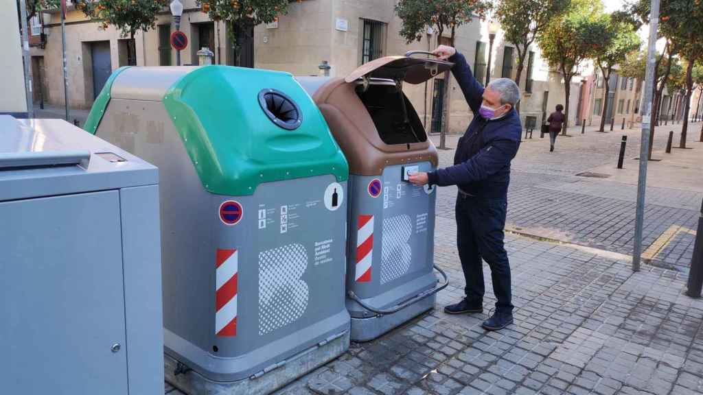 Algunos de los contenedores inteligentes instalados en Barcelona