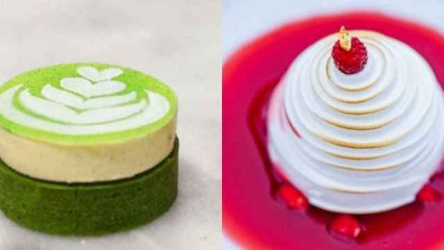 Algunos pasteles de la Mostra Internacional de Pastisseria en ediciones anteriores