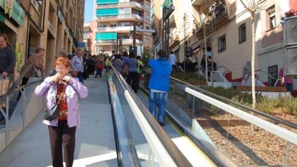 Rampas mecánicas en la calle Cuba de Badalona / AYUNTAMIENTO DE BADALONA