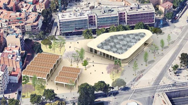 Imagen virtual del nuevo mercado de Montserrat / AJ BCN