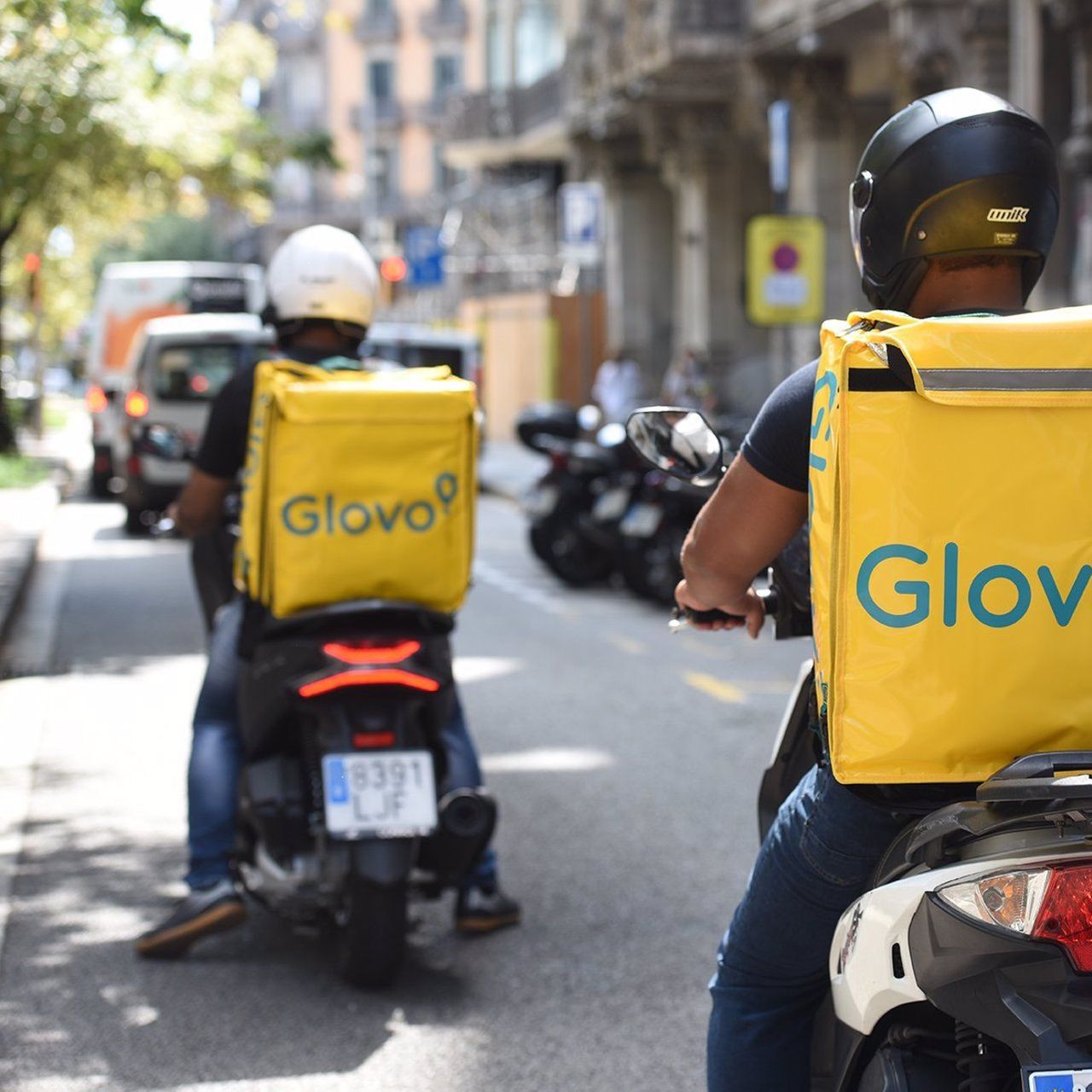 Repartiment de Glovo en una imatge d'arxiu / GLOVO