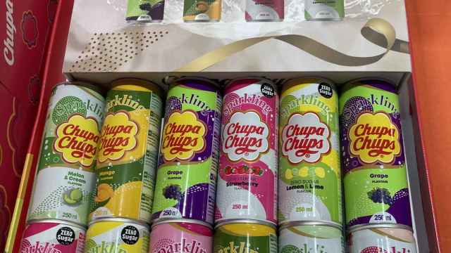 Latas del nuevo Chupa Chups líquido, presentado en Alimentaria / METRÓPOLI