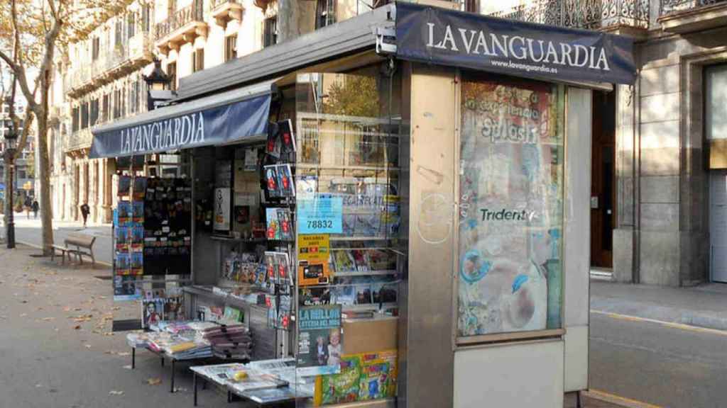 Un dels quioscos de Barcelona / ARXIU