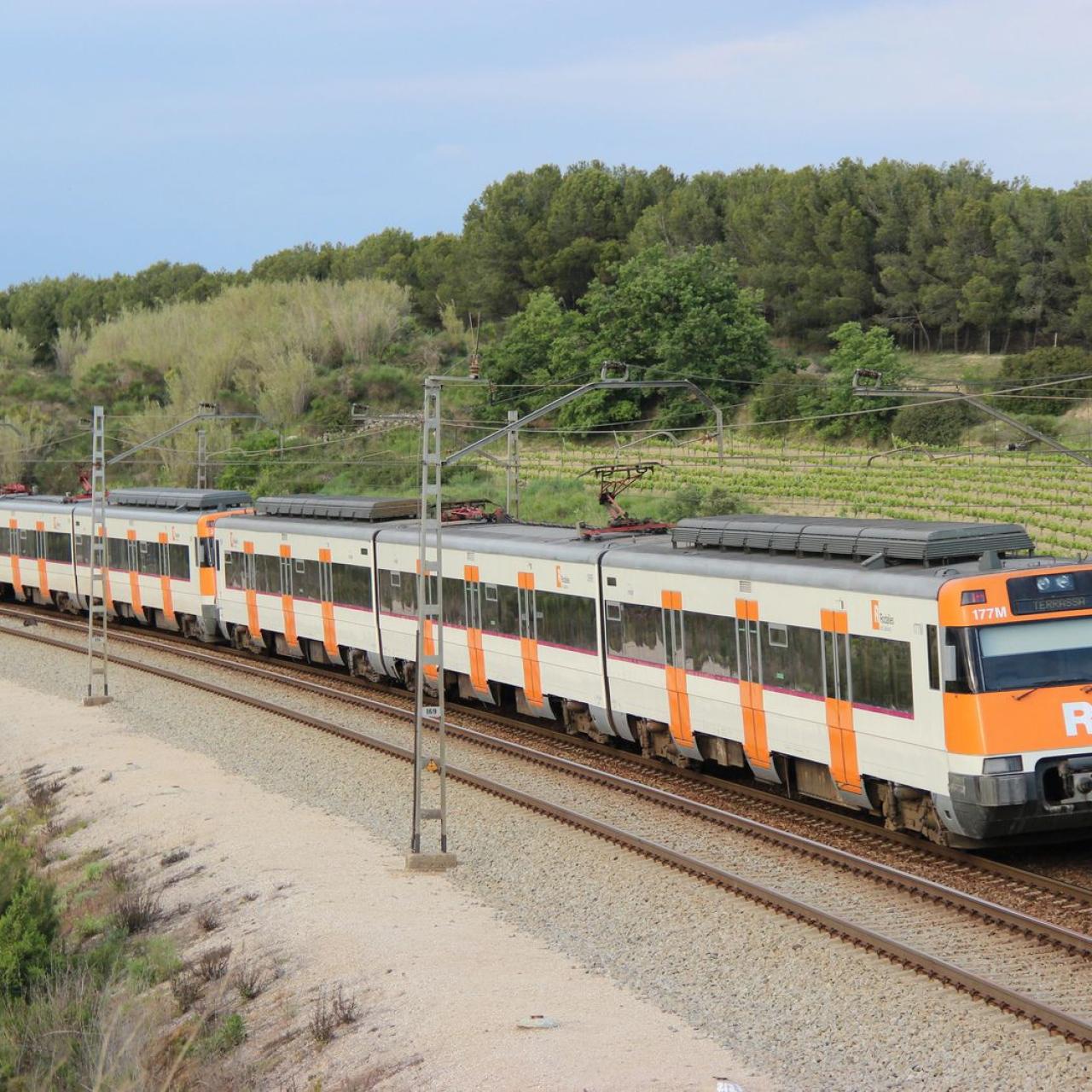 Tren de Rodalies de la línea R4 en una imagen de archivo