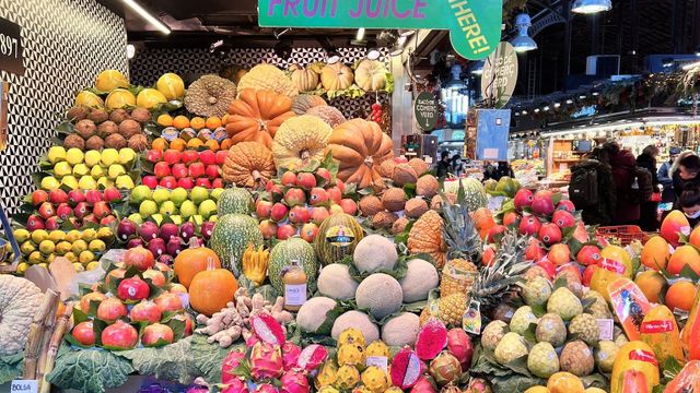 Fruta en el mercado de la Boqueria / TWITTER