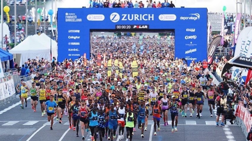 Inicio de la Zurich Marató Barcelona en una edición pasada
