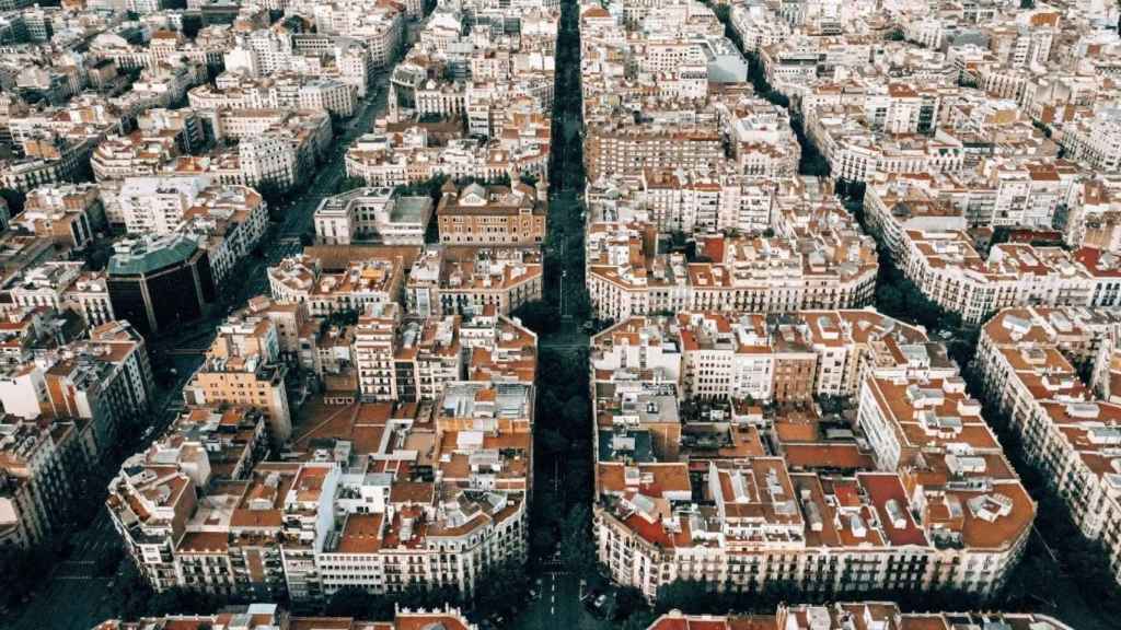 Vista panoràmica de l'Eixample de Barcelona