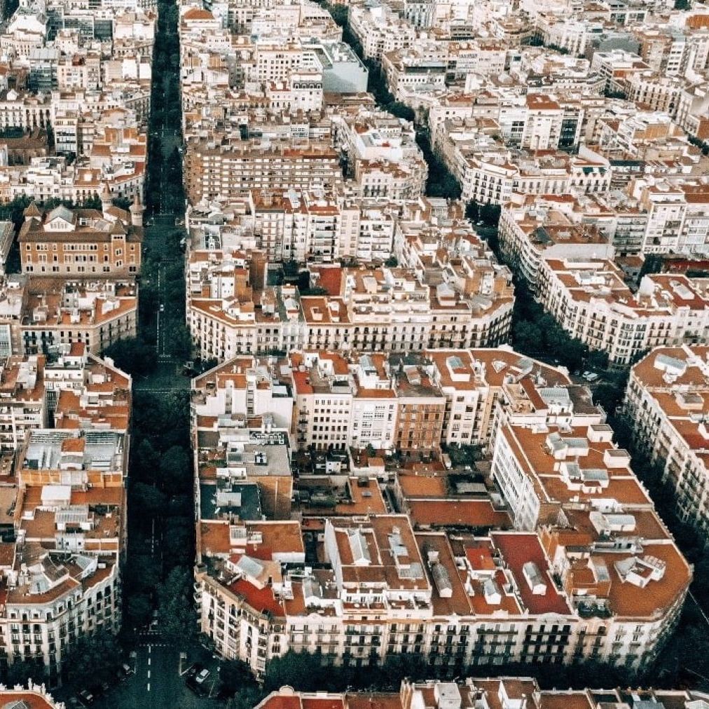 Vista panoràmica de l'Eixample de Barcelona