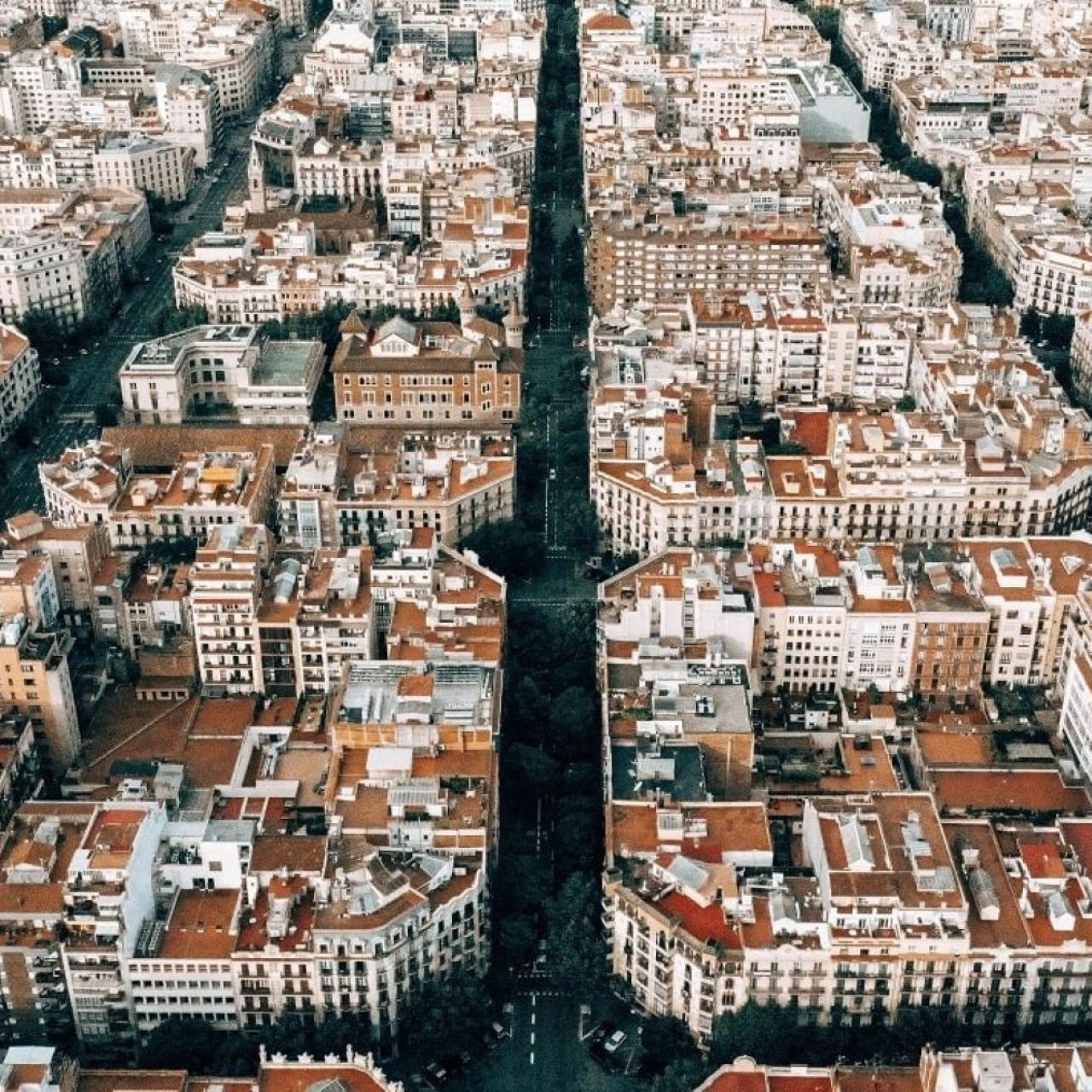 Vista panorámica del Eixample de Barcelona