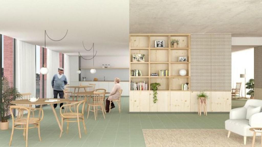 Detalls dels futurs pisos de l'antiga clínica Quirón