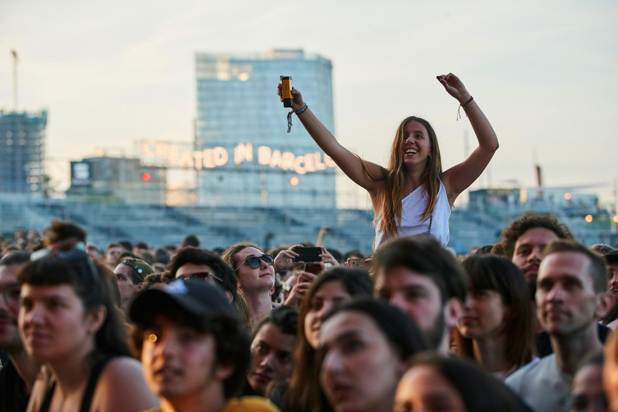 Ambiente durante un concierto del Primavera Sound, en el Parc del Fòrum de Barcelona / EFE