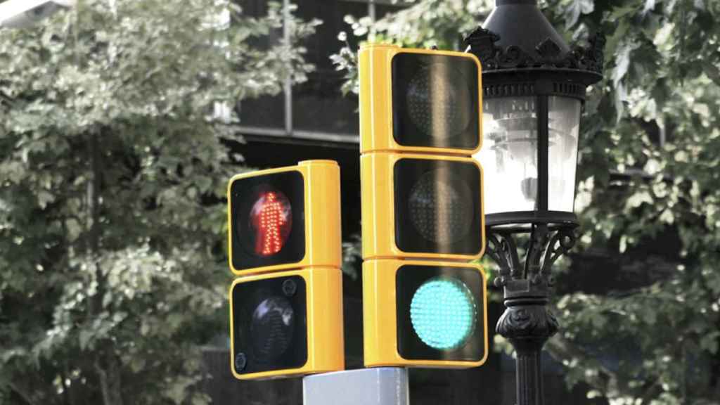 Semáforo en Barcelona