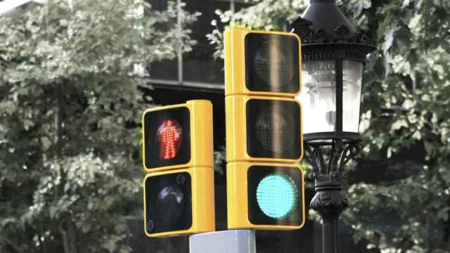 Semáforo en Barcelona