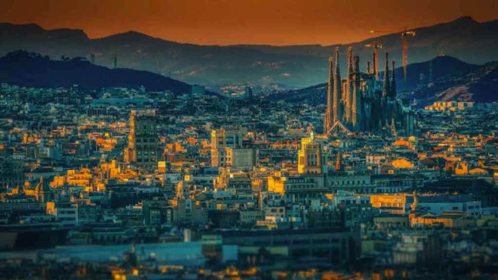 Imagen panorámica de la ciudad de Barcelona