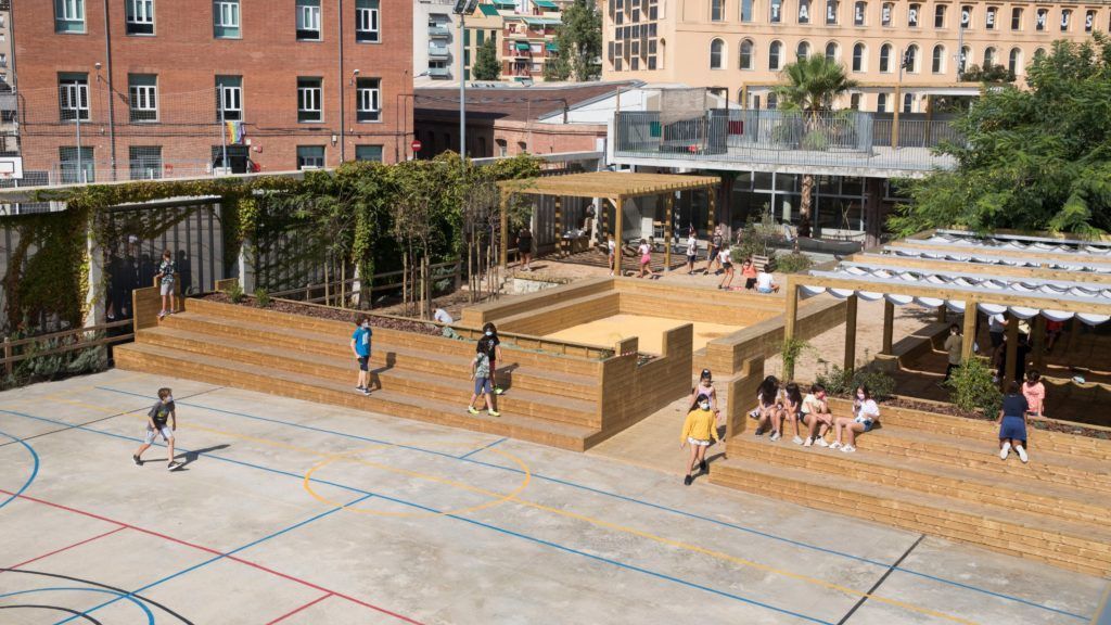 Un patio escolar de Barcelona / AYUNTAMIENTO DE BARCELONA