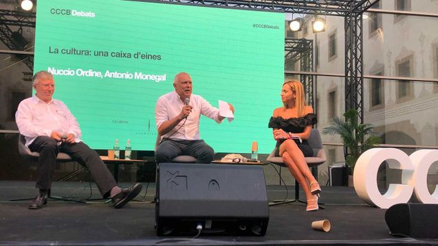 Antonio Monegal, Nuccio Ordine y Marilena de Chiara / MA