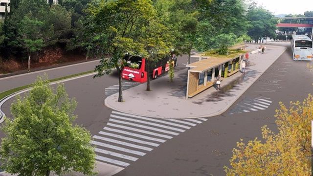 Simulación de una futura parada de bus de la UAB / UAB