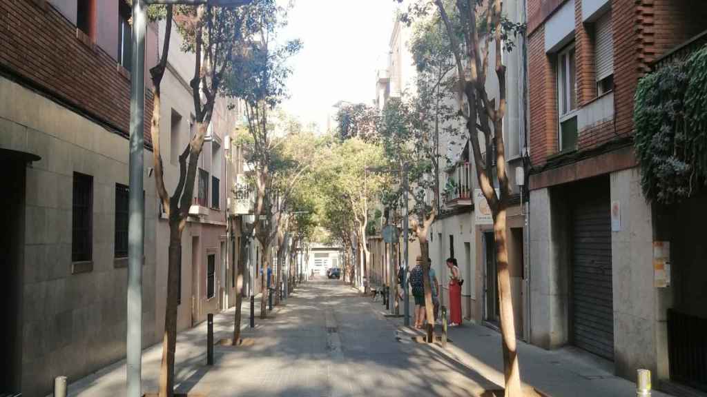 Vista del carrer de Servet del barri de Sant Andreu del Palomar / ANDONI BERNÁ CALVO