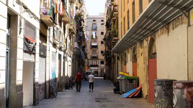 Una calle de El Raval