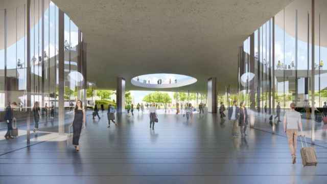 Render del interior de la nueva estación de Sants / ADIF