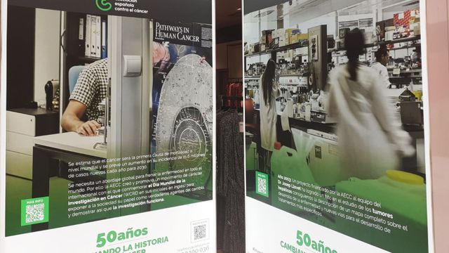 Paneles de la exposición en El Corte Inglés de Can Dragó / CG