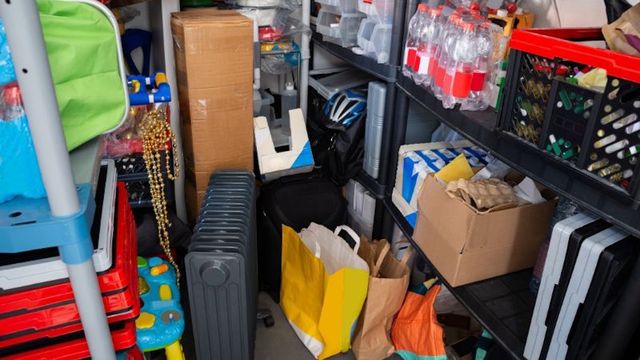 Interior de un trastero