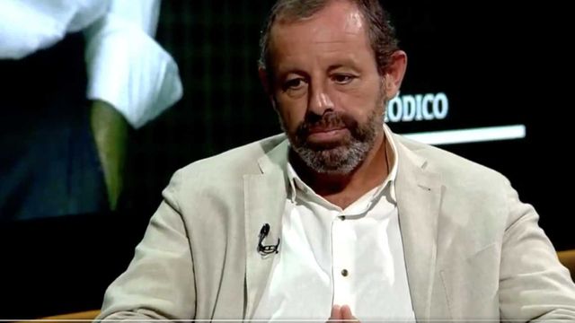 Sandro Rosell, en una entrevista en 8tv / 8TV