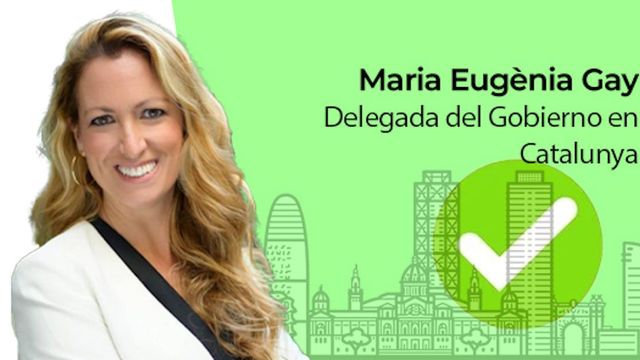 Fotomontaje de Maria Eugènia Gay, delegada del Gobierno en Catalunya / METRÓPOLI