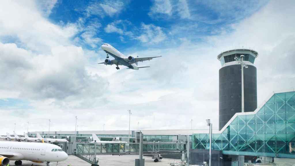 Un avión en el Aeropuerto de Barcelona-El Prat
