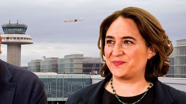 El primer teniente de alcalde de Barcelona, Jaume Collboni, y la alcaldesa, Ada Colau / FOTOMONTAJE METRÓPOLI