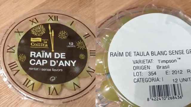 Un consumidor denuncia unas polémicas uvas de Bon Preu de fin de año / TWITTER (@JoanArenyes)