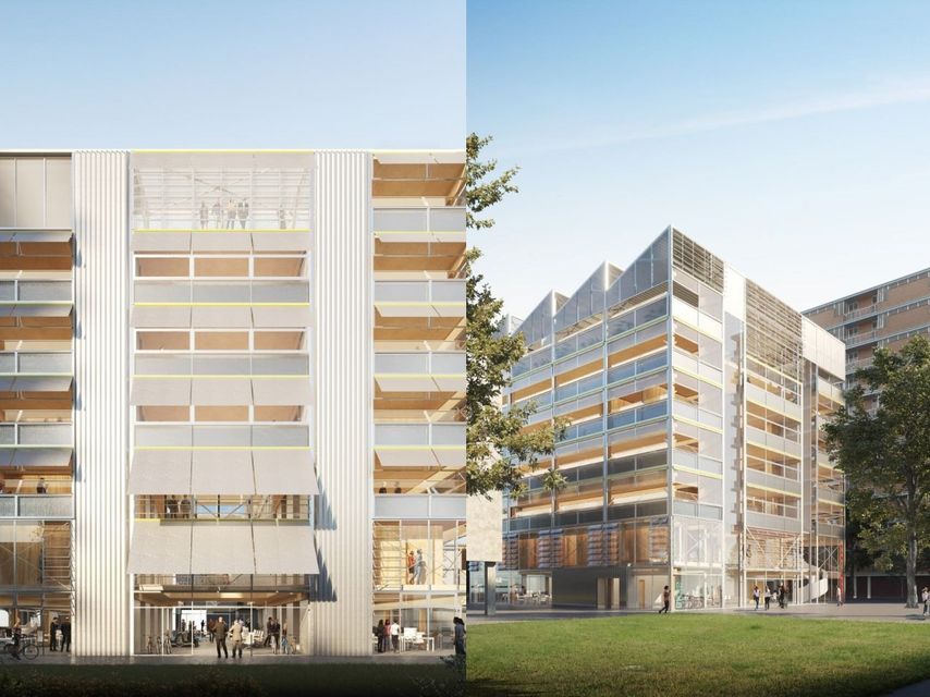 Projecció de l'edifici que es construirà després de l'enderroc del cinema Pere IV / AJUNTAMENT