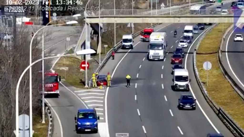 Retenciones kilométricas en la C-33 en una foto de archivo / TRÀNSIT